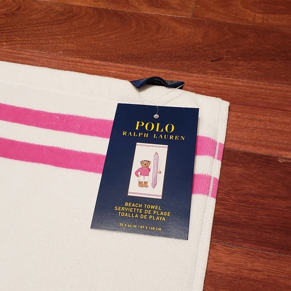 Limited edition polo bear oversized beach towel - Picture 2 of 2